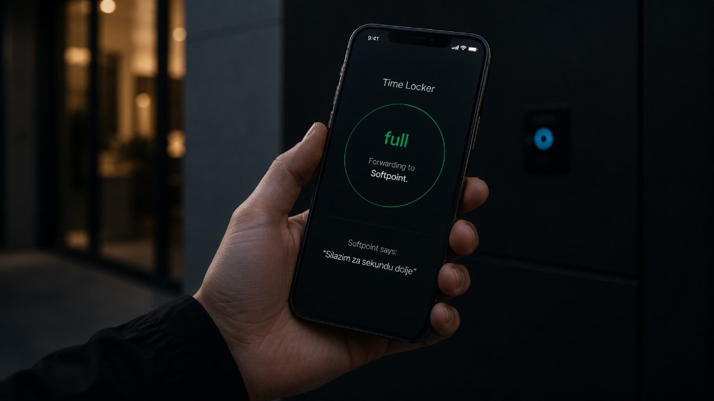 Phone showing locker full and Soft Point forwarding